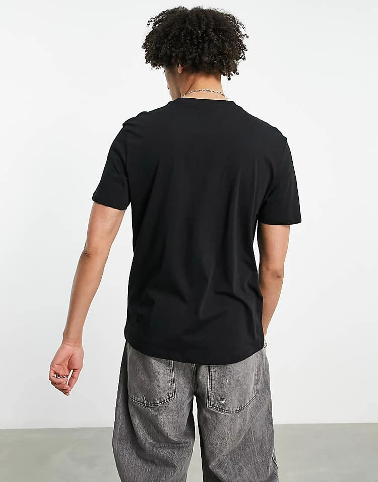 Hugo Red Hugo Dulivio Logo T-shirt With Red Logo In Black For Men 2 Hugo Red Hugo Dulivio Logo T-shirt With Red Logo In Black For Men - Image 2