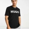 Hugo Red Hugo Dulivio Logo T-shirt In Black For Men
