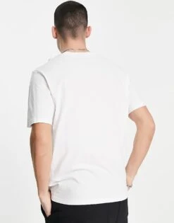 Hugo Red Hugo Dero Small Logo T-shirt In White For Men -Hugoro Store 201898403 4