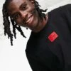 Hugo Red Hugo Diragolino Box Logo Tshirt In Black For Men