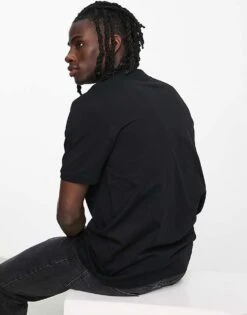 Hugo Red Hugo Diragolino Box Logo Tshirt In Black For Men -Hugoro Store 201898540 3