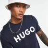 Hugo Red Hugo Dulivio Logo T-shirt In Navy For Men