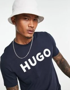 Hugo Red Hugo Dulivio Logo T-shirt In Navy For Men