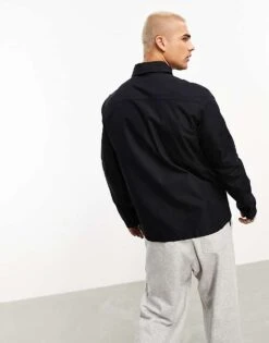 Hugo Red HUGO Emmond Zip Thru Shirt In Black For Men -Hugoro Store 204842547 2