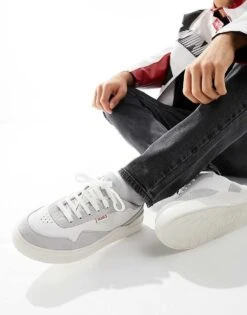 Hugo Red HUGO Blake Tenn Trainers In White For Men Open White