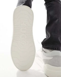 Hugo Red HUGO Blake Tenn Trainers In White For Men Open White 8 Hugo Red HUGO Blake Tenn Trainers In White For Men Open White -Hugoro Store 205427275 3