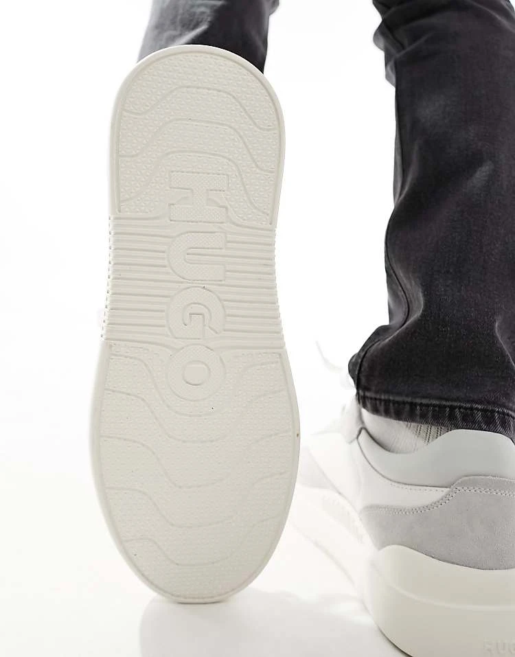 Hugo Red HUGO Blake Tenn Trainers In White For Men Open White 3 Hugo Red HUGO Blake Tenn Trainers In White For Men Open White - Image 3