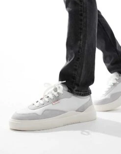 Hugo Red HUGO Blake Tenn Trainers In White For Men Open White 9 Hugo Red HUGO Blake Tenn Trainers In White For Men Open White -Hugoro Store 205427275 4