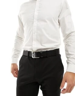 Hugo Red HUGO Gelio Leather Belt In Black For Men -Hugoro Store 205427835 3