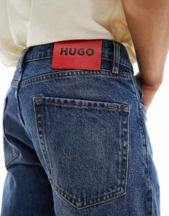 Hugo Red HUGO 640 Straight Leg Jeans In Light Wash For Men Blue -Hugoro Store 205428916 4