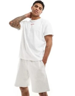 Hugo Red Hugo Bodywear Linked T-shirt In White For Men