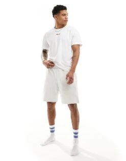 Hugo Red Hugo Bodywear Linked T-shirt In White For Men -Hugoro Store 205674166 3