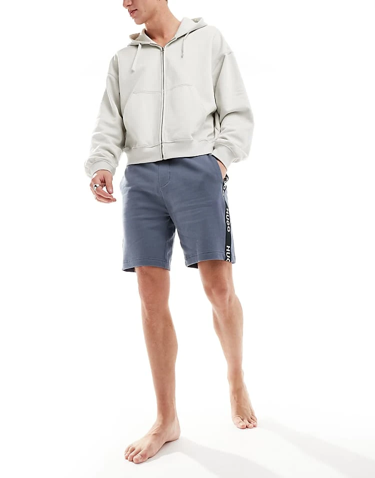 Hugo Red Hugo Bodywear Sports Logo Shorts In Blue For Men 3 Hugo Red Hugo Bodywear Sports Logo Shorts In Blue For Men - Image 3