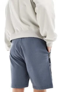 Hugo Red Hugo Bodywear Sports Logo Shorts In Blue For Men 9 Hugo Red Hugo Bodywear Sports Logo Shorts In Blue For Men -Hugoro Store 205674200 4