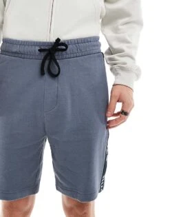 Hugo Red Hugo Bodywear Sports Logo Shorts In Blue For Men 10 Hugo Red Hugo Bodywear Sports Logo Shorts In Blue For Men -Hugoro Store 205674200 5