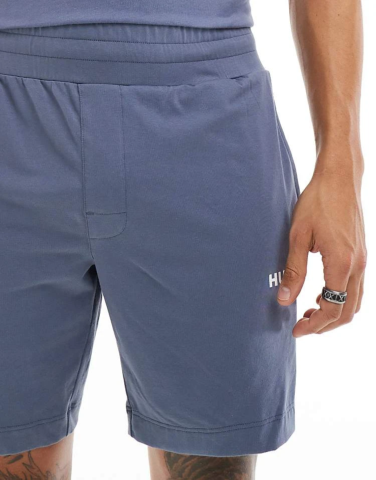 Hugo Red Hugo Bodywear Linked Shorts In Blue For Men 4 Hugo Red Hugo Bodywear Linked Shorts In Blue For Men - Image 4