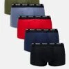 Hugo Red Hugo Bodywear 5 Pack Trunk In Blue For Men