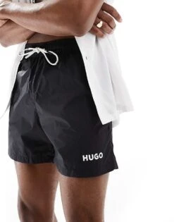 Hugo Red Hugo Haiti Swim Short In Black For Men -Hugoro Store 205688698 1 black 1