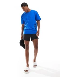 Hugo Red Hugo Relaxed T-shirt In Grey Blue For Men -Hugoro Store 205688706 4