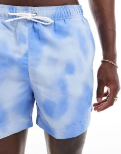 Hugo Red Hugo Wes Swim Short In Pastel Blue For Men -Hugoro Store 205688738 4