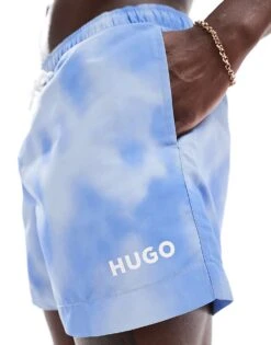 Hugo Red Hugo Wes Swim Short In Pastel Blue For Men -Hugoro Store 205688738 5
