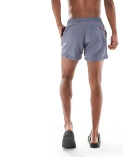 Hugo Red Hugo Dominica Swim Short In Grey Blue For Men -Hugoro Store 205688746 3