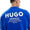 HUGO BLUE Oversized T-shirt In Blue For Men Open Blue