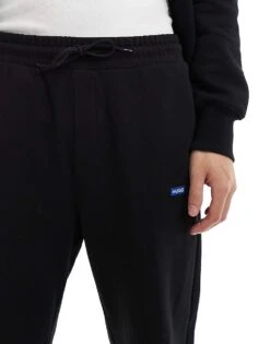 HUGO BLUE Straight Joggers In Black For Men 9 HUGO BLUE Straight Joggers In Black For Men -Hugoro Store 205861311 4