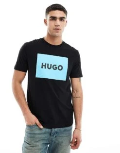 HUGO RED Dulive Logo T-shirt In Black For Men -Hugoro Store 205936827 1 black 1
