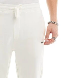 HUGO RED Joggers In White For Men Open White 9 HUGO RED Joggers In White For Men Open White -Hugoro Store 205936858 4