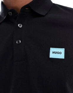 HUGO RED Dereso Polo Shirt In Black For Men -Hugoro Store 205936900 4
