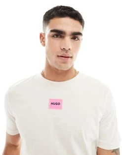 HUGO RED Diragolino T-shirt In White For Men -Hugoro Store 205936944 4