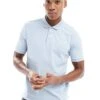 HUGO RED Donos Polo Shirt In Blue For Men Light/pastel Blue