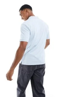 HUGO RED Donos Polo Shirt In Blue For Men Light/pastel Blue -Hugoro Store 205936945 3