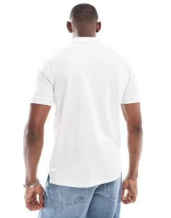 HUGO RED Dereso Polo Shirt In White For Men -Hugoro Store 205936963 4