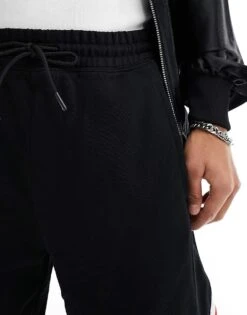HUGO RED Sweat Shorts In Black For Men -Hugoro Store 205936987 4