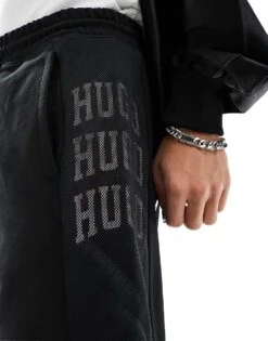 HUGO RED Sweat Shorts In Black For Men -Hugoro Store 205936987 5