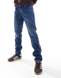 HUGO RED 708 Skinny Jeans In Mid Blue For Men Medium Blue