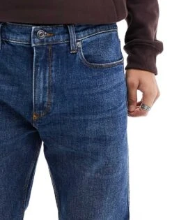 HUGO RED 708 Skinny Jeans In Mid Blue For Men Medium Blue -Hugoro Store 205937079 5