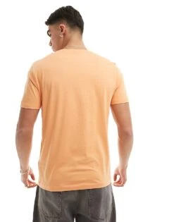 HUGO RED Dulivio Logo T-shirt In Orange For Men Medium Orange 8 HUGO RED Dulivio Logo T-shirt In Orange For Men Medium Orange -Hugoro Store 205937081 4