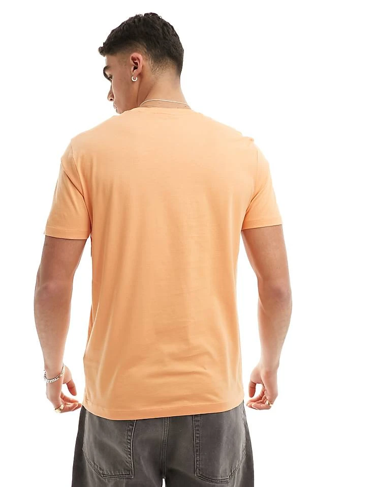 HUGO RED Dulivio Logo T-shirt In Orange For Men Medium Orange 4 HUGO RED Dulivio Logo T-shirt In Orange For Men Medium Orange - Image 4