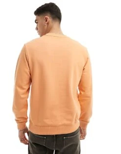 HUGO RED Diragol Sweatshirt In Orange For Men Medium Orange -Hugoro Store 205937193 4