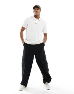 HUGO RED Dangula Polo Shirt In White For Men Open White -Hugoro Store 205937212 2