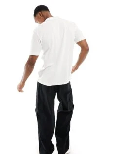 HUGO RED Dangula Polo Shirt In White For Men Open White -Hugoro Store 205937212 4