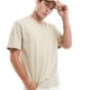 HUGO Red Dapolino Relaxed Fit T-shirt In Beige For Men