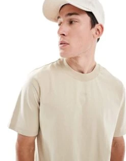 HUGO Red Dapolino Relaxed Fit T-shirt In Beige For Men -Hugoro Store 206765212 3