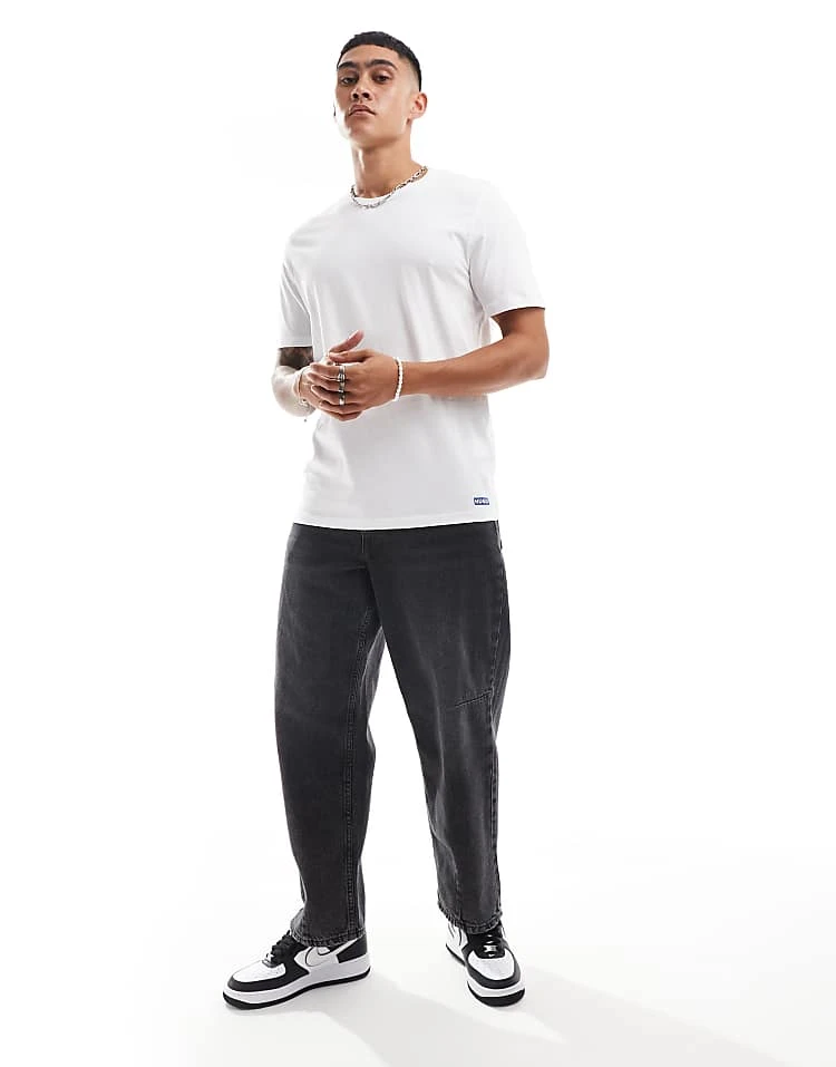 HUGO Blue Naolo 2 Pack T-shirts In White For Men 4 HUGO Blue Naolo 2 Pack T-shirts In White For Men - Image 4