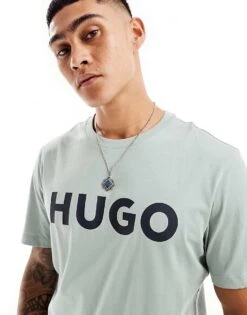 HUGO Red Dulivio T-shirt In Light Blue For Men -Hugoro Store 206765443 4