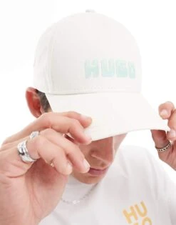 HUGO Red Jude Baseball Cap In Off White For Men -Hugoro Store 206773112 1 white 1