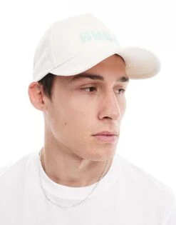 HUGO Red Jude Baseball Cap In Off White For Men -Hugoro Store 206773112 4